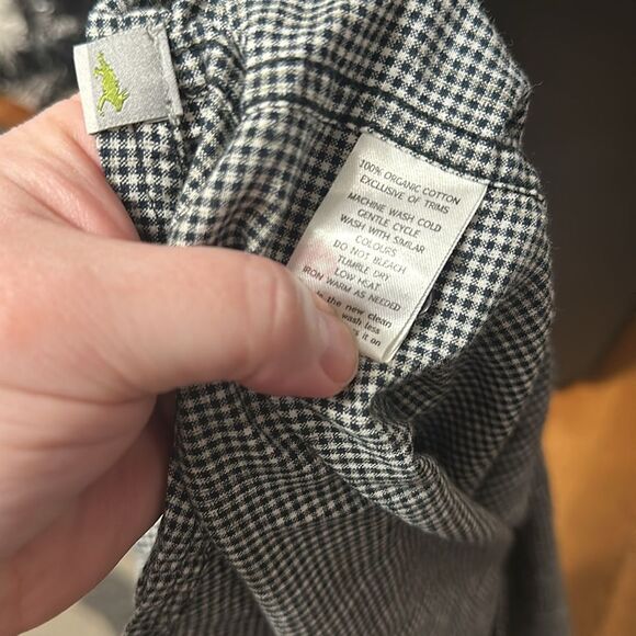 HORNY TOAD Black & White Plaid Button Down - Picture 4 of 4